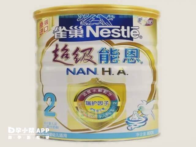 口感好的水解奶粉品牌就包括雀巢